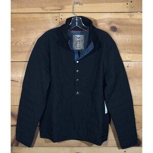 NEW Vassa Madrone 1/2 Snap Button Pullover Quilted Mens Size Medium Hiking Black